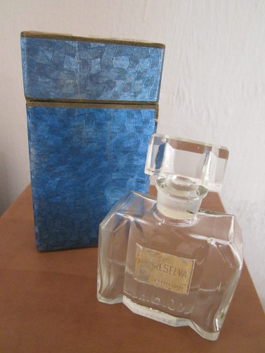 Antiguo Frasco Cristal  Perfume Uruguayo Madreselva Thirion