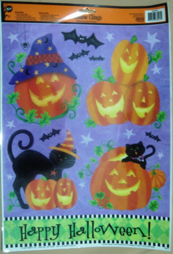Halloween Calcomania Para Ventana,decorativas, Stickers
