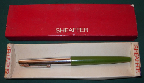Lapicera Sheaffer Tinta En Caja Verde Claro Libreria Deco