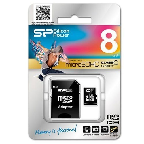 Memoria Micro Sdhc 8gb C10 Con Adaptador Sd Districomp