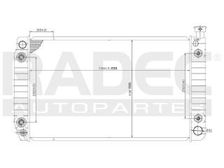 Radiador Chevrolet Suburban 1988-1989 V8 4.3/5.0l 2enfr Aut