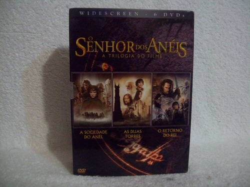 Box Original Com 06 Dvds O Senhor Dos Anéis