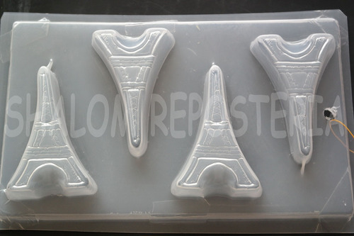 Imagen 2 de 5 de *molde Mediano Gelatinas Jabon Torre Eiffel Paris Xv Años