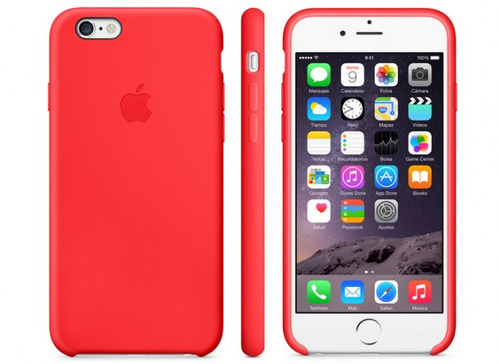 funda protectora para Apple iPhone 6 Plus/6s plus bumper cover cromo rojo Funda de móvil