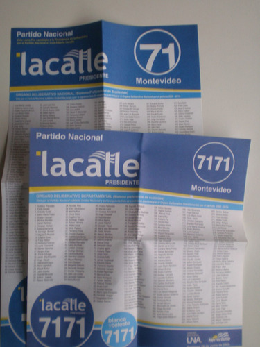 Elecciones Internas 2009 Partido Nacional Lista 71 Lacalle