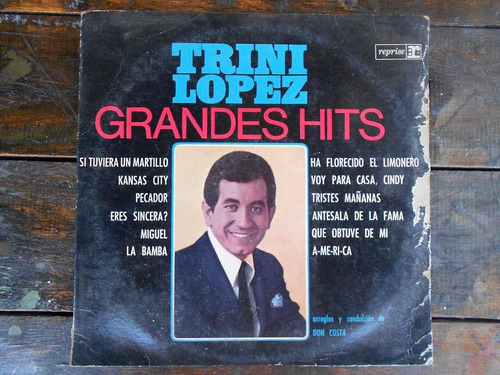 Trini Lopez Grandes Hits Lp Vinilo Arg. Ex