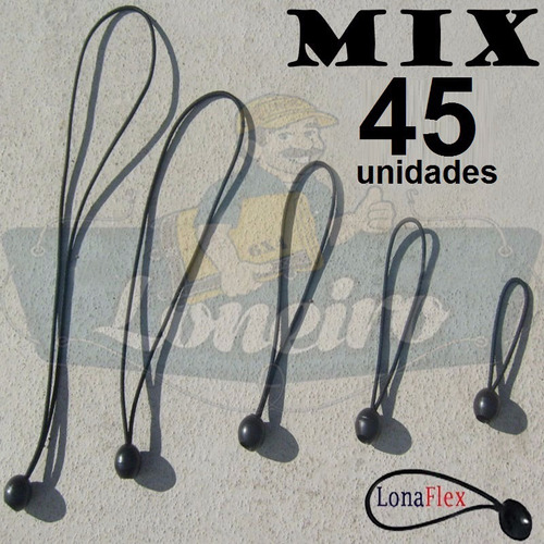 45 Mix Extensor Lonaflex Borrachinha Fixação Lona Lonil Capa