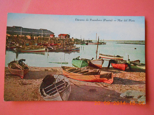 Mar Del Plata Postal Antigua Darsena De Pescadores C. Rey