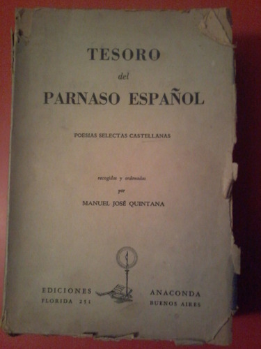 Tesoro Del Parnaso Español Poesía Selectas - M. J. Quintana