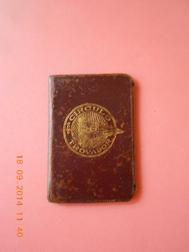 Colectividad Circulo Trovador Antiguo Carnet Sin Valor Legal