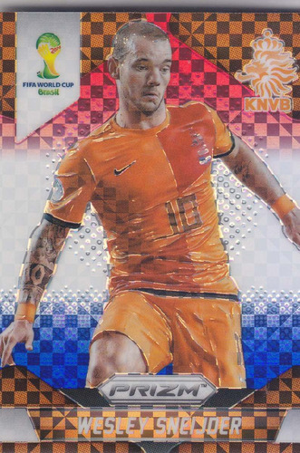 2014 Prizm Wc Blue Red White Prizms Wesley Sneijder Holland