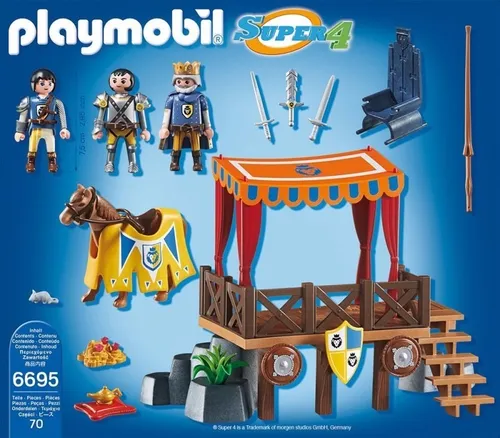 Playmobil 6695 Super 4 Tribuna Real Con Alex - Mundo Manias