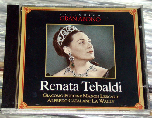 Renata Tebaldi Puccini / Catalani Cd Argentino / Kktus