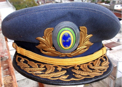 Antigua Gorra De General Ejercito Brasil 1940 Segunda Guerra