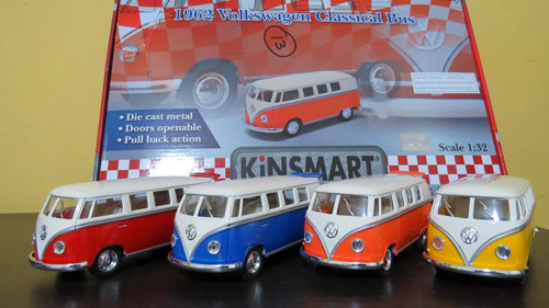 Perudiecast Kinsmart Vw Classical Bus 1962 (kombi) 1.32