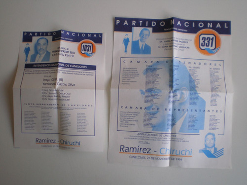 Elecciones 1994 Partido Nacional Canelones Ramirez Lista 331