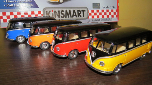 Perudiecast Kinsmart Vw Classical Bus 1962 (kombi) Esc. 1.32