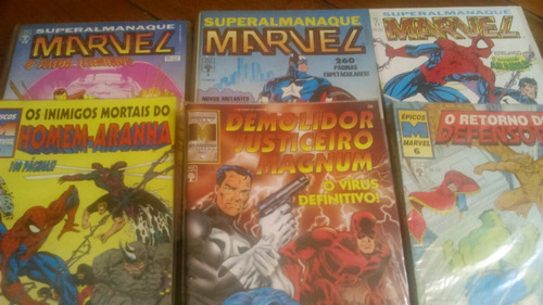 Pacote Com 6 Revistas Marvel.