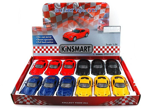 Perudiecast Kinsmart Dodge Viper Gts 2013 - Escala 1.36