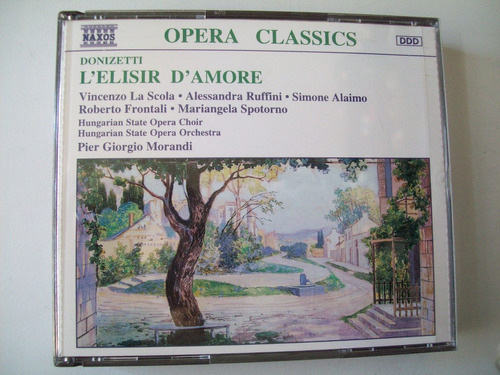 Donizetti L'elisir D'amore Opera Dos Cds Naxos Libreto (na)