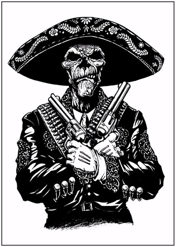 Poster Foto 60x84cm Decorar Mariachi Pistoleiro Mexicano