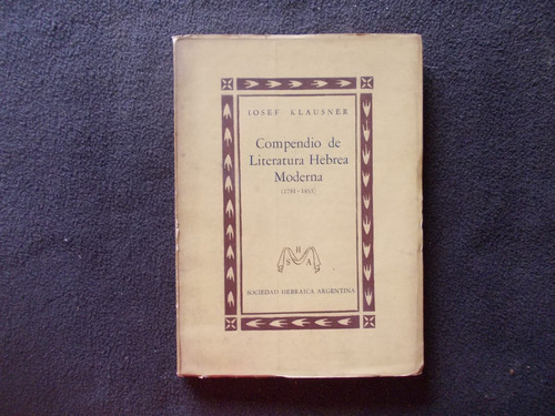 Compendio1955 De Literatura Hebrea Moderna J. Klausner(r8)