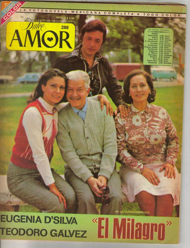 Eugenia D' Silva Y Teodoro Galvez En Fotonovela Dulce Amor