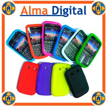 2x1 Forro Silicon Blackberry Bold 2 9700 9780 Estuche Goma