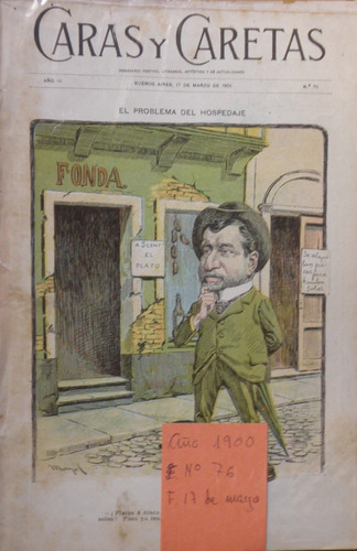 Revista Caras Y Caretas. Marzo De 1900/ Nº 76