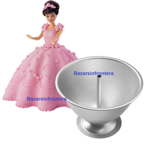 Molde Torta Pollera Vestido Muñeca Princesa Barbie 15cm | MercadoLibre