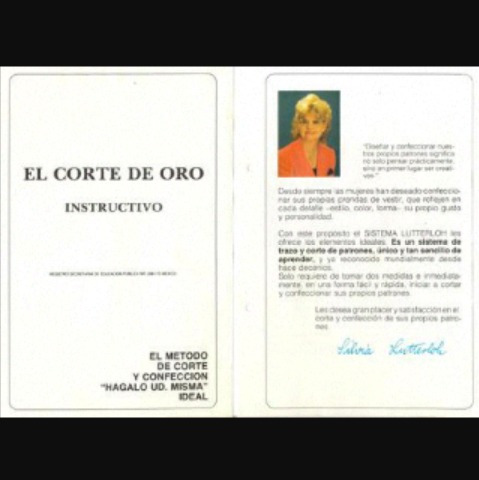 Libro De Costura  El Corte De Oro