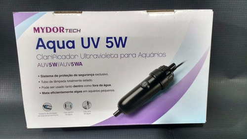 Filtro Ultra Violeta Uv 5w/110v Aquário/lago Int/ext. Mydor