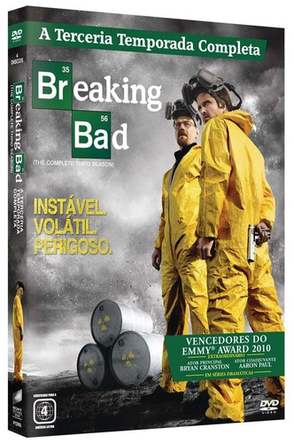 Breaking Bad 3ª Temporada - Box Com 4 Dvds - Bryan Cranston