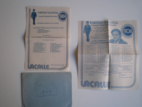 Elecciones 1984 Partido Nacional Florida Zumarán Lista 904