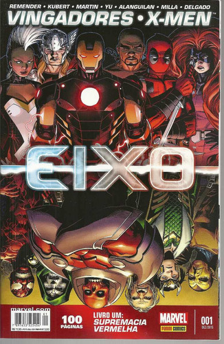 Imagem 1 de 1 de Vingadores E X-men Eixo 01 - Panini 1 - Bonellihq Cx364 G18