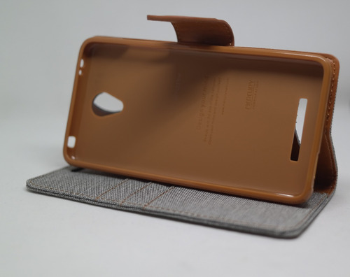 Funda Redmi Note 2 Mercury Goospery Canvas Diary Gris
