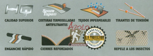 Imagen 9 de 10 de Carpa Waterdog Nature Pro 6 Personas Comedor Con Piso