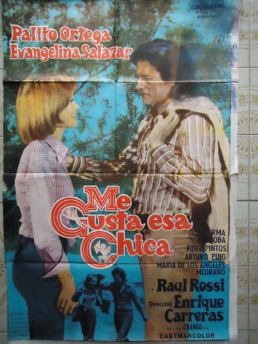 Poster De La Pelicula Me Gusta Esa Chica - Palito Ortega