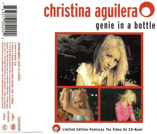 Christina Aguilera - Genie In A Bottle Pt 2 - Cd Single Novo