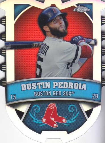 2014 Topps Chrome Connect Refractor Dustin Pedroia Red Sox