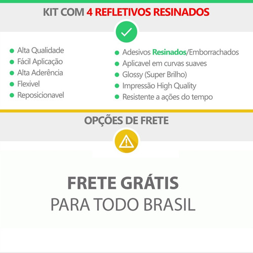Refletivos Capacete Shoei Lerivo Formigão Kit 4 Adesivos Res