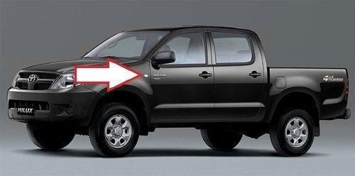 Cocuyo Cruce Guardafango Delantero Hilux Fortuner Corolla