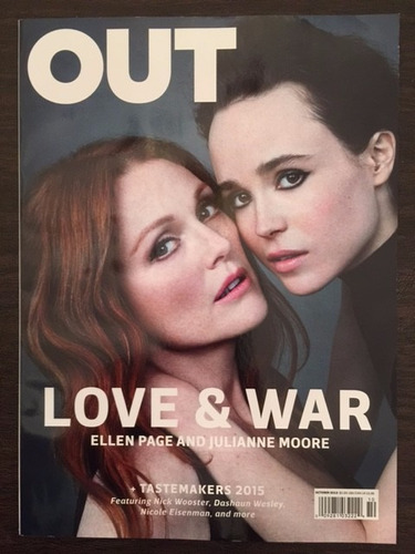 Revista Out: Julianne Moore / Ellen Page / Grace Jones