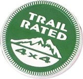 Emblema Jeep Trail Rated Autoadherible Rubicon Wrangler Jk