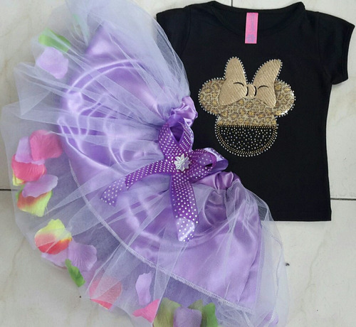 Conjunto Minnie Tutu Petalos