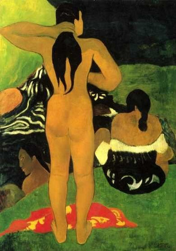 Paul Gauguin - Mujeres Tahitianas En Playa - Lámina 45x30 Cm