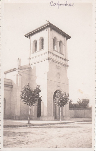 Antigua Foto Postal Iglesia De Ciudad Laprida Argentina