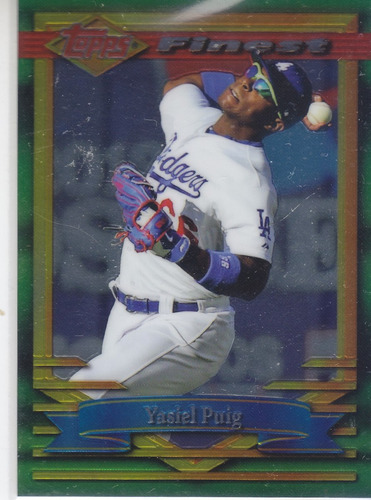 2014 Topps Finest 94 Style Yasiel Puig Of Dodgers