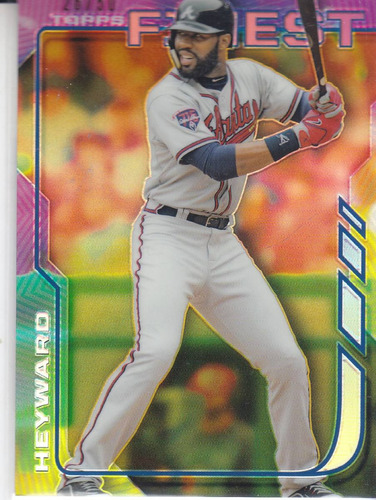 2014 Topps Finest Gold Refractor Jason Heyward Braves /50