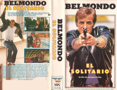 El Solitario Vhs Jean-paul Belmondo Jean-pierre Malo 1987